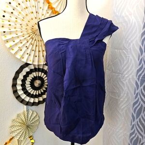 NWT Club Monaco | Pam Purple One-Shoulder Top | Size 2